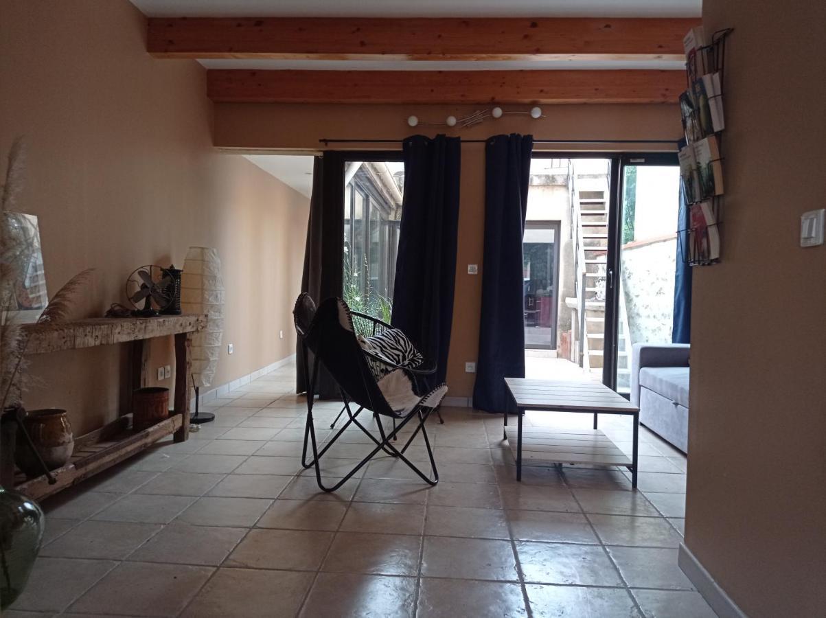 Maison De Charme Avec Patio Et Terrasse De Toit Estagel المظهر الخارجي الصورة