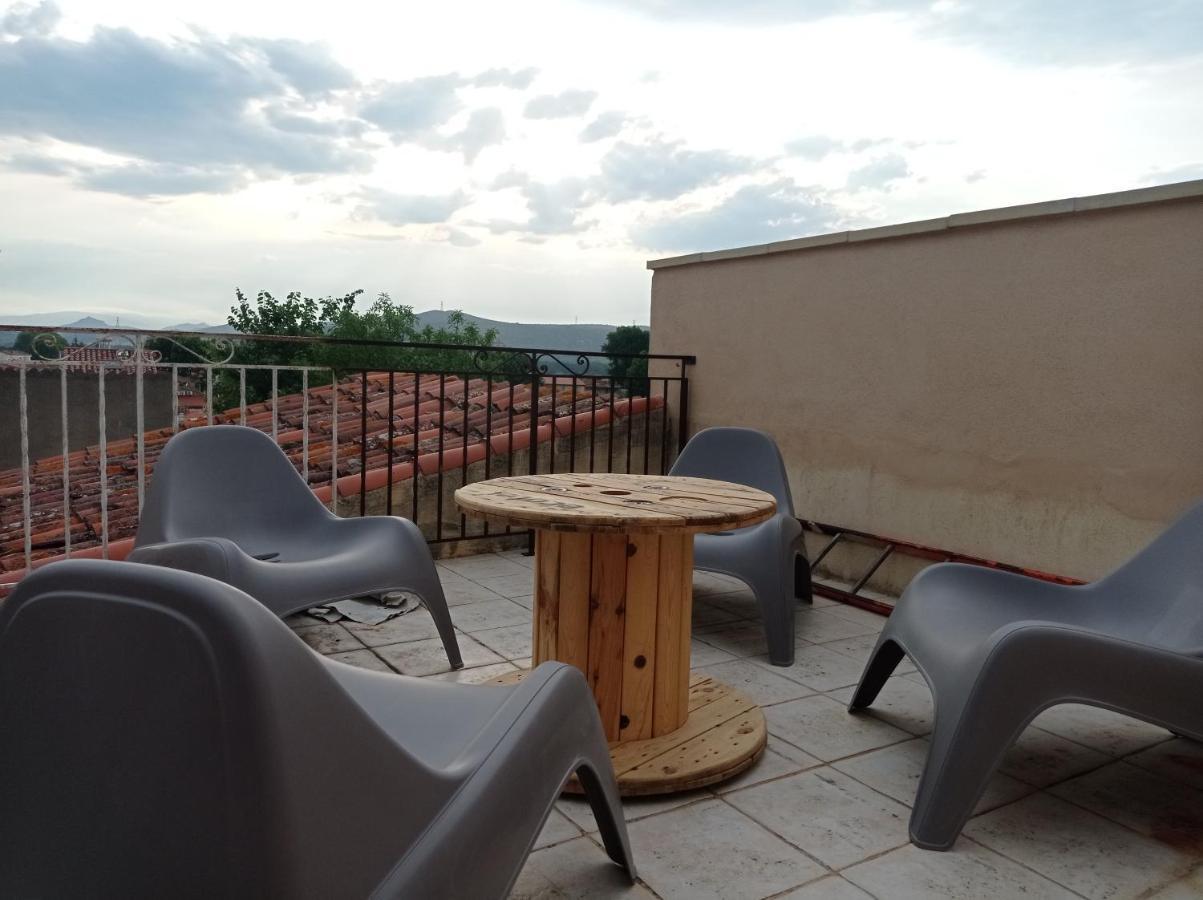 Maison De Charme Avec Patio Et Terrasse De Toit Estagel المظهر الخارجي الصورة